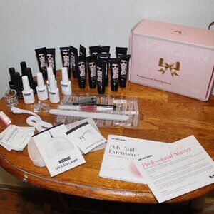 New Professional Gel Nail Kit Polish Tips Labs Cuticle Oil & More